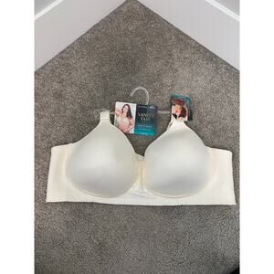 NWT Vanity Fair Wireless T Shirt Bra Ivory‎ Full Coverage Comfort Bra 46C